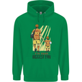 Father's Day Football Dad & Son Daddy Childrens Kids Hoodie Irish Green
