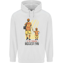 Father's Day Football Dad & Son Daddy Childrens Kids Hoodie White