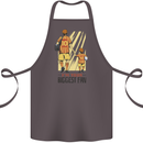 Father's Day Football Dad & Son Daddy Cotton Apron 100% Organic Dark Grey