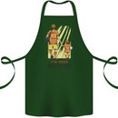 Father's Day Football Dad & Son Daddy Cotton Apron 100% Organic Forest Green