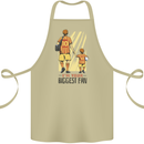 Father's Day Football Dad & Son Daddy Cotton Apron 100% Organic Khaki