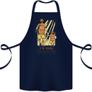 Father's Day Football Dad & Son Daddy Cotton Apron 100% Organic Navy Blue