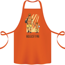 Father's Day Football Dad & Son Daddy Cotton Apron 100% Organic Orange