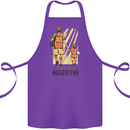 Father's Day Football Dad & Son Daddy Cotton Apron 100% Organic Purple