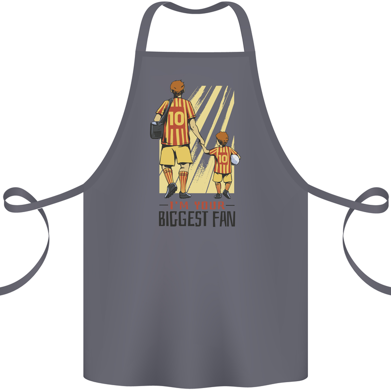 Father's Day Football Dad & Son Daddy Cotton Apron 100% Organic Steel