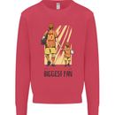 Father's Day Football Dad & Son Daddy Kids Sweatshirt Jumper Heliconia