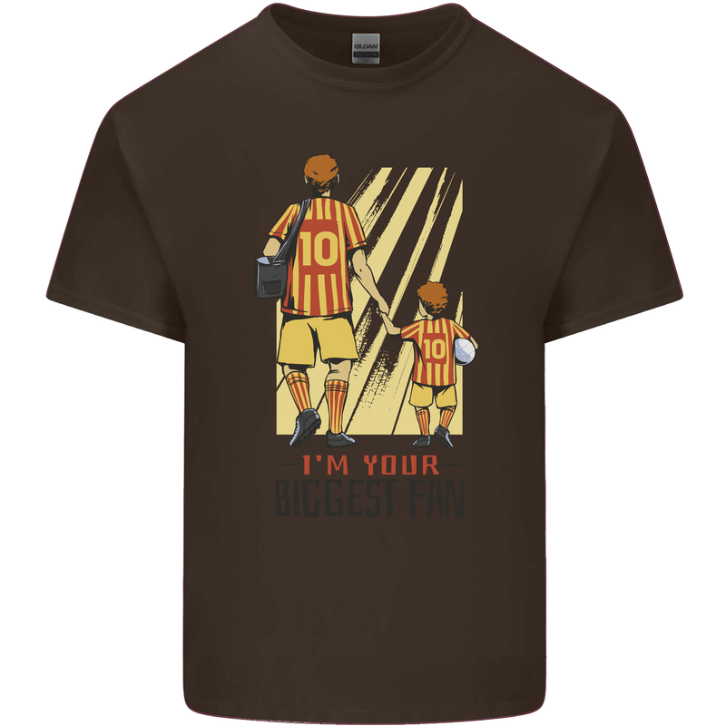 Father's Day Football Dad & Son Daddy Kids T-Shirt Childrens Chocolate