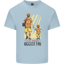 Father's Day Football Dad & Son Daddy Kids T-Shirt Childrens Light Blue