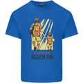 Father's Day Football Dad & Son Daddy Kids T-Shirt Childrens Royal Blue