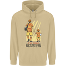 Father's Day Football Dad & Son Daddy Mens 80% Cotton Hoodie Sand