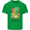 Father's Day Football Dad & Son Daddy Mens Cotton T-Shirt Tee Top Irish Green