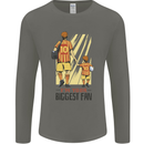 Father's Day Football Dad & Son Daddy Mens Long Sleeve T-Shirt Charcoal