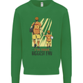 Father's Day Football Dad & Son Daddy Mens Sweatshirt Jumper Irish Green