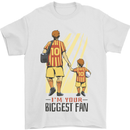 Father's Day Football Dad & Son Daddy Mens T-Shirt Cotton Gildan White