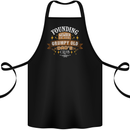 Father's Day Grumpy Old Dad's Club Funny Cotton Apron 100% Organic Black