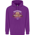 Father's Day Grumpy Old Dad's Club Funny Mens 80% Cotton Hoodie Purple