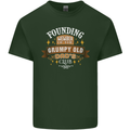 Father's Day Grumpy Old Dad's Club Funny Mens Cotton T-Shirt Tee Top Forest Green