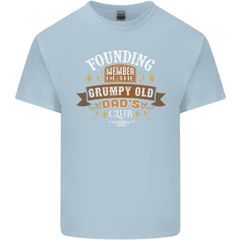 Father's Day Grumpy Old Dad's Club Funny Mens Cotton T-Shirt Tee Top Light Blue