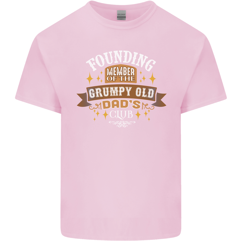 Father's Day Grumpy Old Dad's Club Funny Mens Cotton T-Shirt Tee Top Light Pink