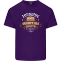 Father's Day Grumpy Old Dad's Club Funny Mens Cotton T-Shirt Tee Top Purple