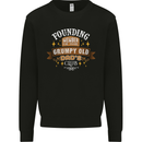 Father's Day Grumpy Old Dad's Club Funny Mens Sweatshirt Jumper Black