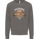 Father's Day Grumpy Old Dad's Club Funny Mens Sweatshirt Jumper Charcoal