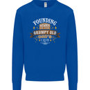 Father's Day Grumpy Old Dad's Club Funny Mens Sweatshirt Jumper Royal Blue