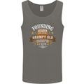 Father's Day Grumpy Old Dad's Club Funny Mens Vest Tank Top Charcoal