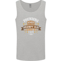 Father's Day Grumpy Old Dad's Club Funny Mens Vest Tank Top Sports Grey