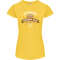 Father's Day Grumpy Old Dad's Club Funny Womens Petite Cut T-Shirt Yellow