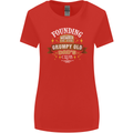 Father's Day Grumpy Old Dad's Club Funny Womens Wider Cut T-Shirt Red