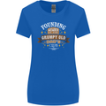 Father's Day Grumpy Old Dad's Club Funny Womens Wider Cut T-Shirt Royal Blue