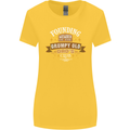 Father's Day Grumpy Old Dad's Club Funny Womens Wider Cut T-Shirt Yellow