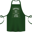 Father's Day No 1 Brother Man Myth Legend Cotton Apron 100% Organic Forest Green