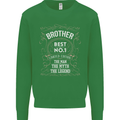 Father's Day No 1 Brother Man Myth Legend Kids Sweatshirt Jumper Irish Green