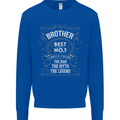Father's Day No 1 Brother Man Myth Legend Kids Sweatshirt Jumper Royal Blue