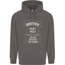 Father's Day No 1 Brother Man Myth Legend Mens 80% Cotton Hoodie Charcoal