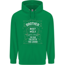Father's Day No 1 Brother Man Myth Legend Mens 80% Cotton Hoodie Irish Green