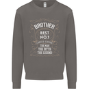 Father's Day No 1 Brother Man Myth Legend Mens Sweatshirt Jumper Charcoal