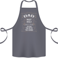 Father's Day No 1 Dad Man Myth Legend Funny Cotton Apron 100% Organic Steel