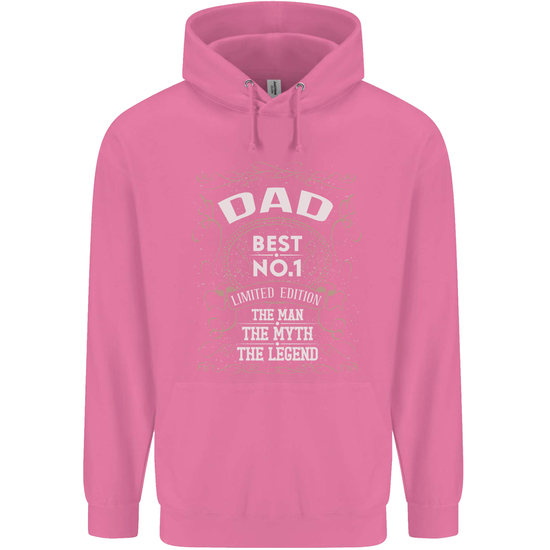 Father's Day No 1 Dad Man Myth Legend Funny Mens 80% Cotton Hoodie Azelea