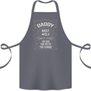 Father's Day No 1 Daddy Man Myth Legend Cotton Apron 100% Organic Steel