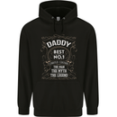 Father's Day No 1 Daddy Man Myth Legend Mens 80% Cotton Hoodie Black