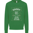 Father's Day No 1 Daddy Man Myth Legend Mens Sweatshirt Jumper Irish Green