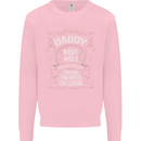 Father's Day No 1 Daddy Man Myth Legend Mens Sweatshirt Jumper Light Pink