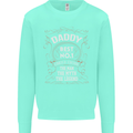 Father's Day No 1 Daddy Man Myth Legend Mens Sweatshirt Jumper Peppermint
