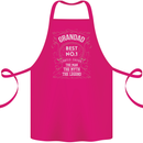 Father's Day No 1 Grandad Man Myth Legend Cotton Apron 100% Organic Pink