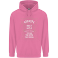 Father's Day No 1 Grandpa Man Myth Legend Mens 80% Cotton Hoodie Azelea