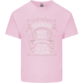 Father's Day No 1 Grandpa Man Myth Legend Mens Cotton T-Shirt Tee Top Light Pink