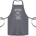 Father's Day No 1 Nephew Man Myth Legend Cotton Apron 100% Organic Steel